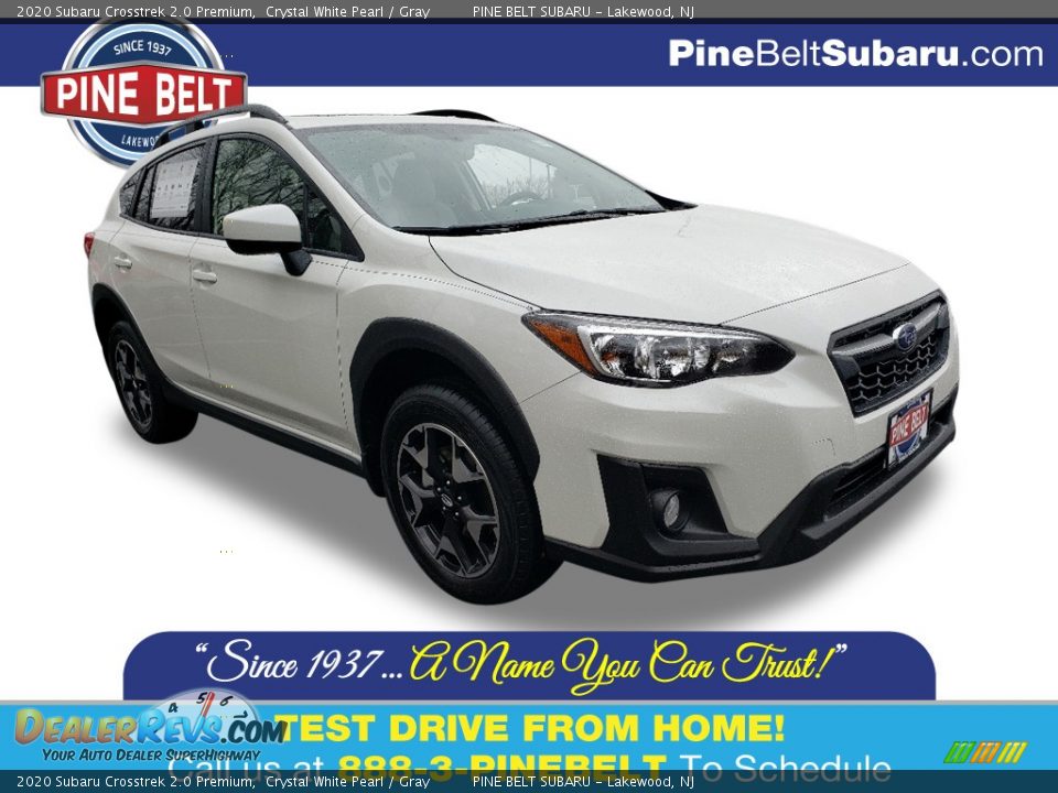 2020 Subaru Crosstrek 2.0 Premium Crystal White Pearl / Gray Photo #1