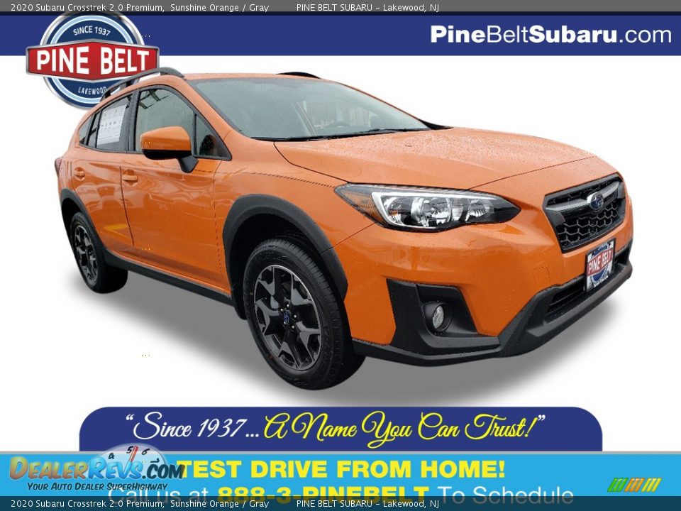 2020 Subaru Crosstrek 2.0 Premium Sunshine Orange / Gray Photo #1
