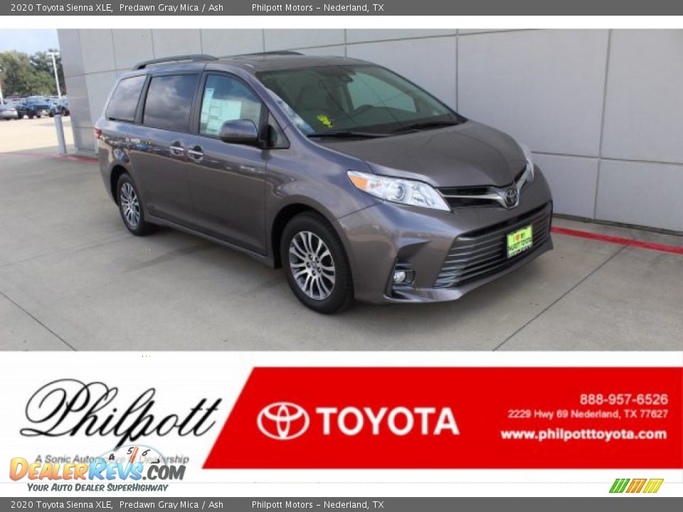 2020 Toyota Sienna XLE Predawn Gray Mica / Ash Photo #1