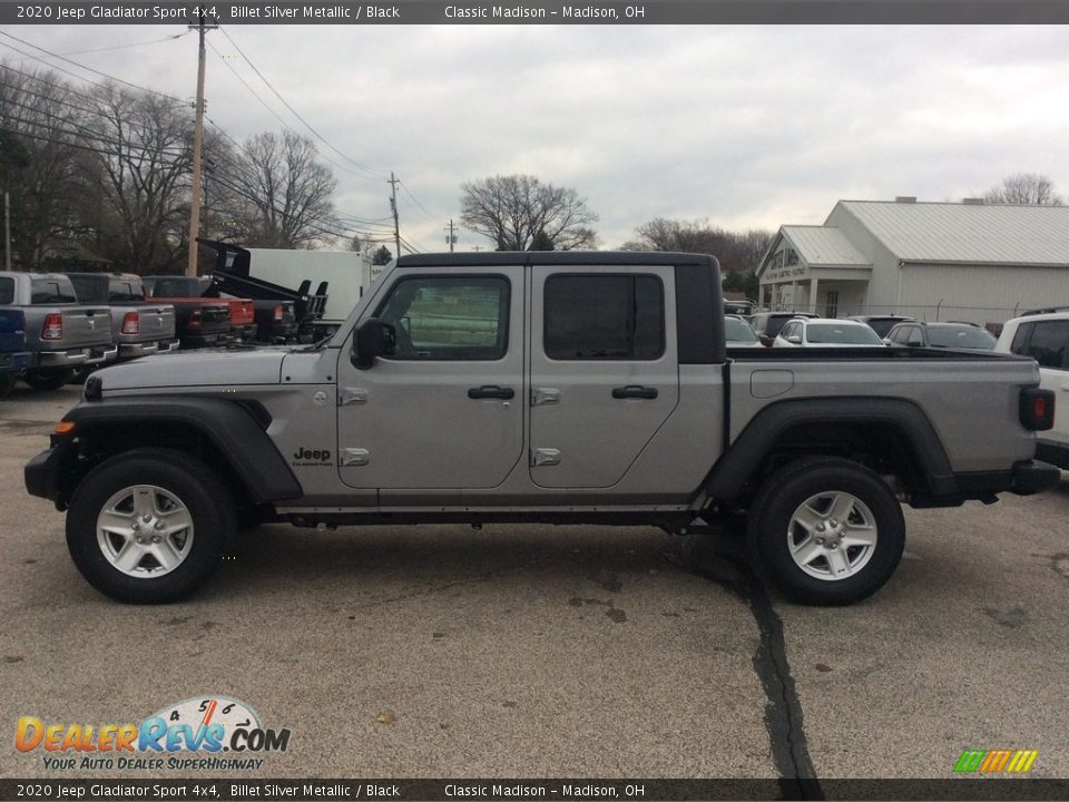 2020 Jeep Gladiator Sport 4x4 Billet Silver Metallic / Black Photo #6