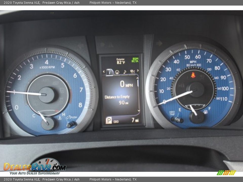 2020 Toyota Sienna XLE Predawn Gray Mica / Ash Photo #14