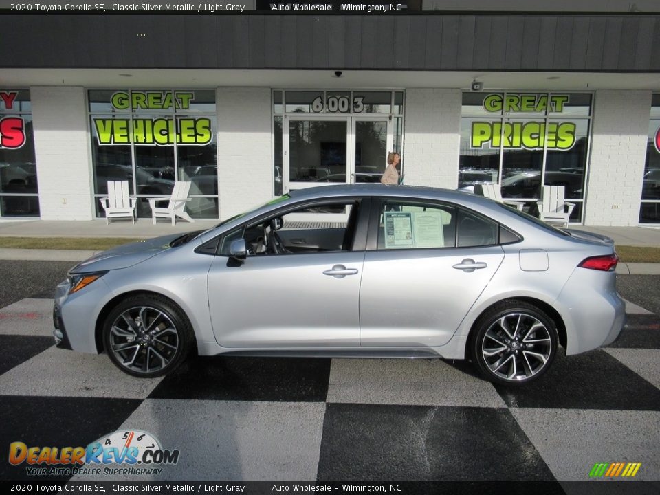 2020 Toyota Corolla SE Classic Silver Metallic / Light Gray Photo #1