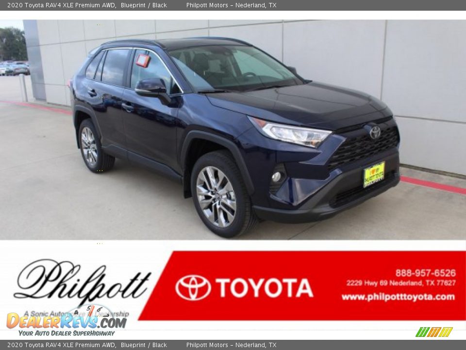 2020 Toyota RAV4 XLE Premium AWD Blueprint / Black Photo #1