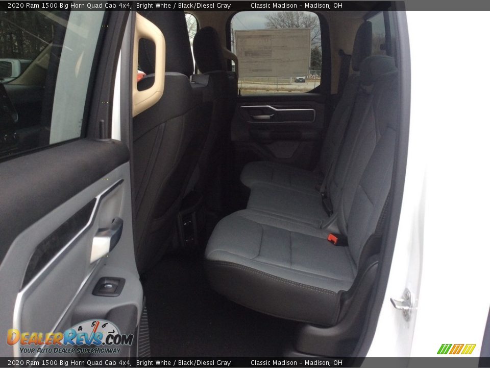 2020 Ram 1500 Big Horn Quad Cab 4x4 Bright White / Black/Diesel Gray Photo #16