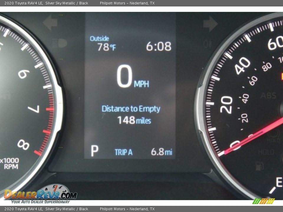 2020 Toyota RAV4 LE Silver Sky Metallic / Black Photo #14