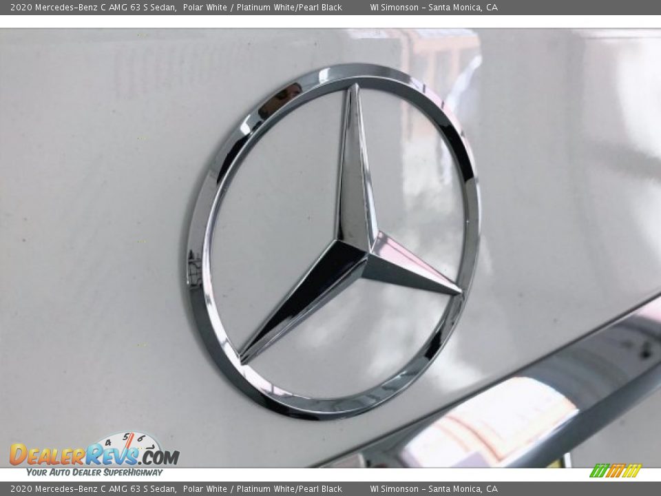 2020 Mercedes-Benz C AMG 63 S Sedan Polar White / Platinum White/Pearl Black Photo #7