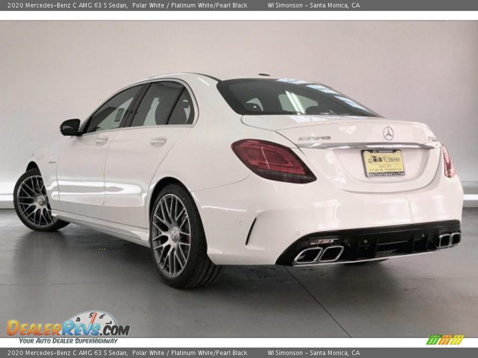 2020 Mercedes-Benz C AMG 63 S Sedan Polar White / Platinum White/Pearl Black Photo #10