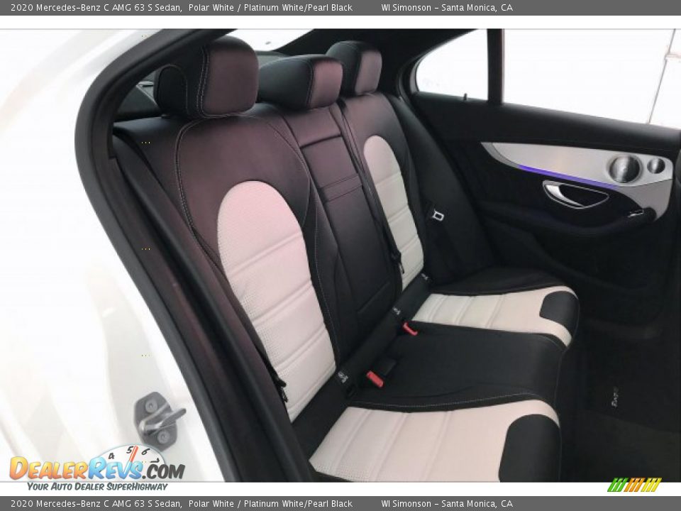 Rear Seat of 2020 Mercedes-Benz C AMG 63 S Sedan Photo #13