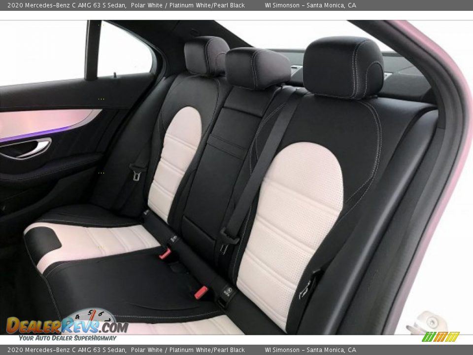 Rear Seat of 2020 Mercedes-Benz C AMG 63 S Sedan Photo #15