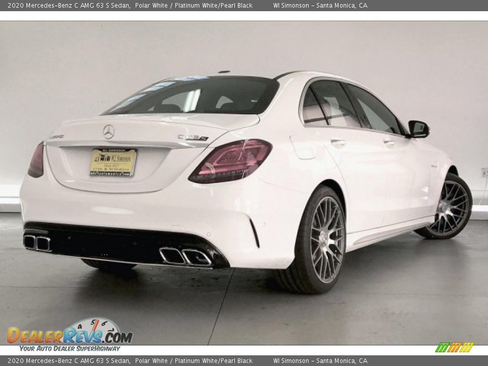 2020 Mercedes-Benz C AMG 63 S Sedan Polar White / Platinum White/Pearl Black Photo #16