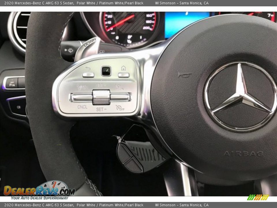 2020 Mercedes-Benz C AMG 63 S Sedan Steering Wheel Photo #18