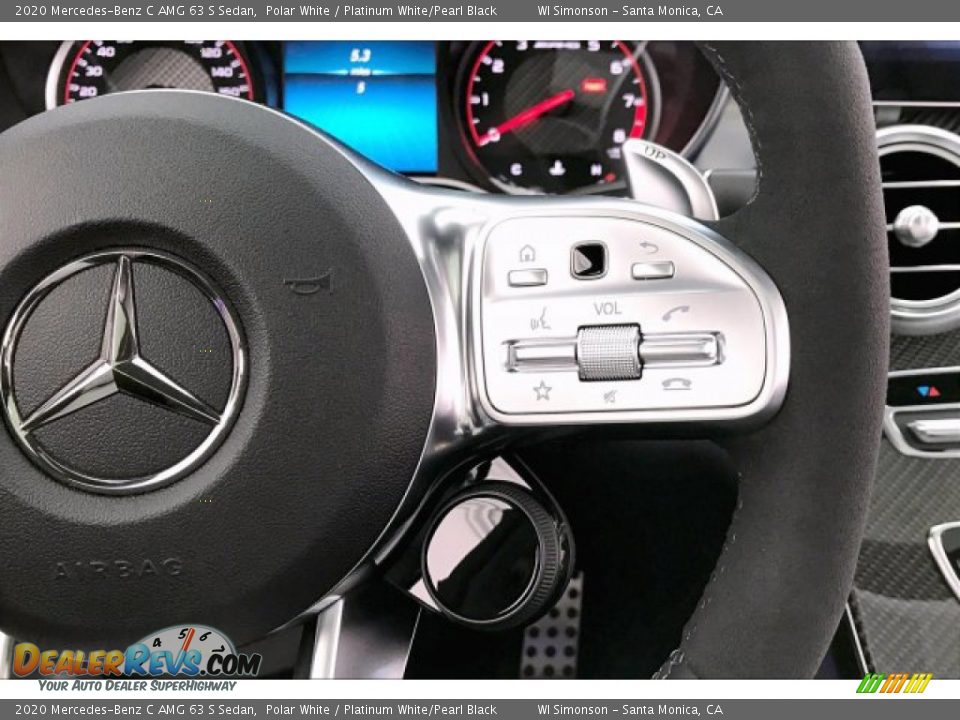 2020 Mercedes-Benz C AMG 63 S Sedan Steering Wheel Photo #19