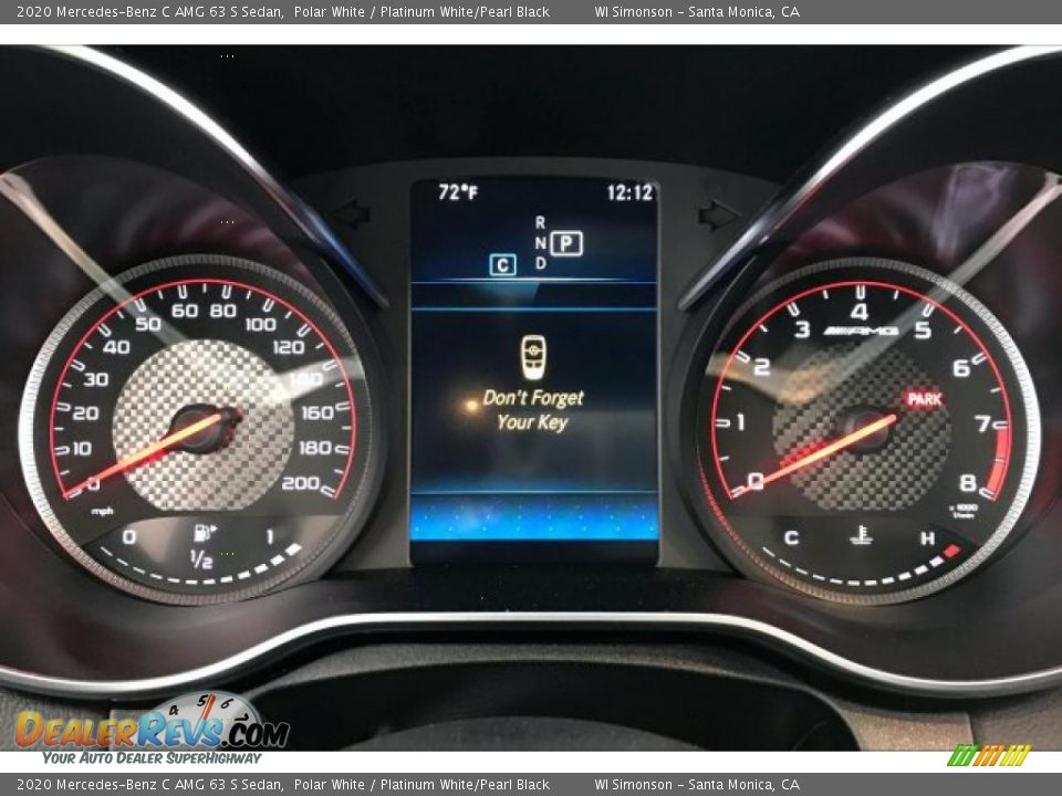 2020 Mercedes-Benz C AMG 63 S Sedan Gauges Photo #20