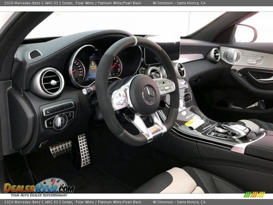 2020 Mercedes-Benz C AMG 63 S Sedan Polar White / Platinum White/Pearl Black Photo #22
