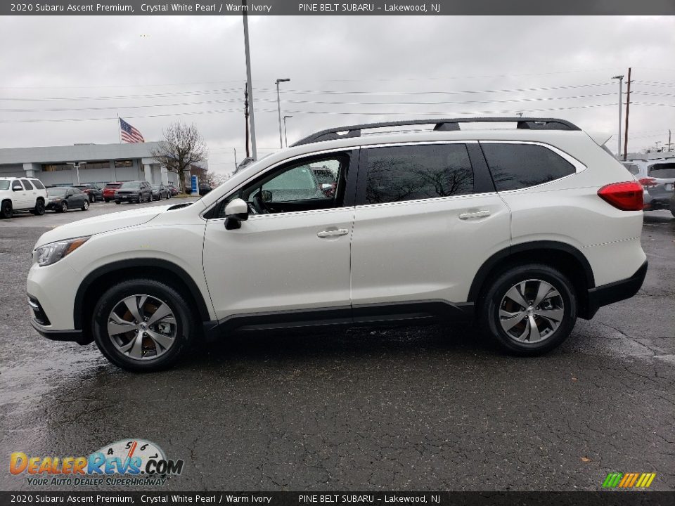 2020 Subaru Ascent Premium Crystal White Pearl / Warm Ivory Photo #3