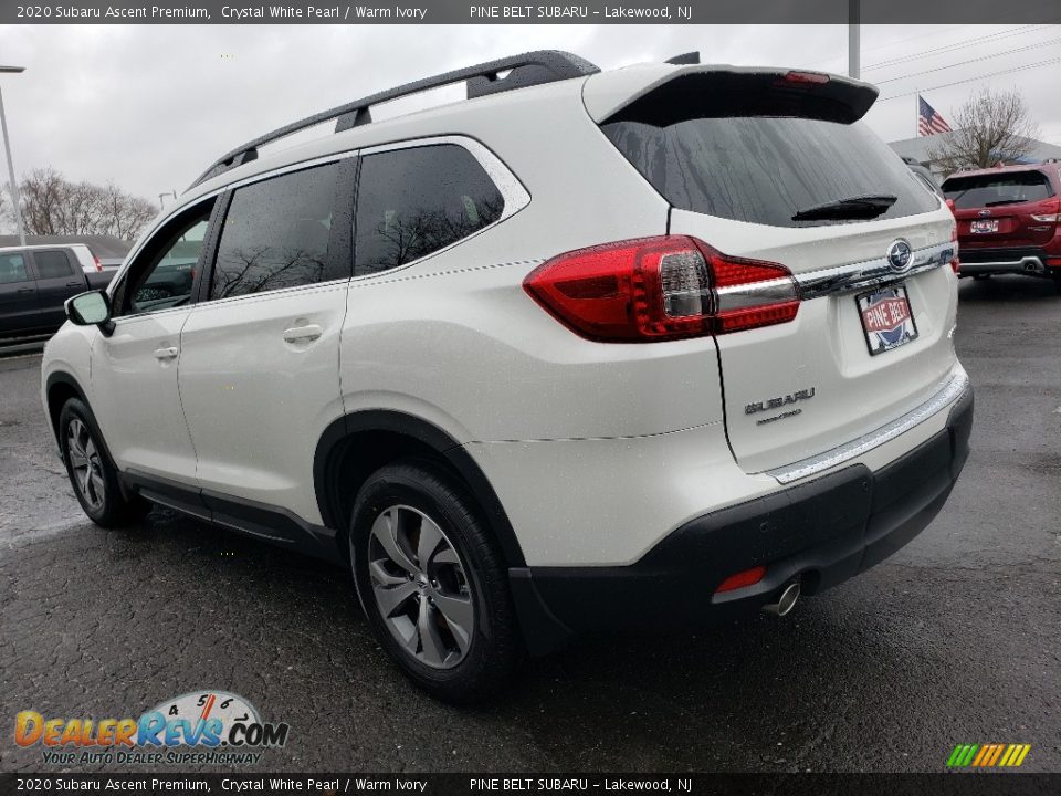 2020 Subaru Ascent Premium Crystal White Pearl / Warm Ivory Photo #4