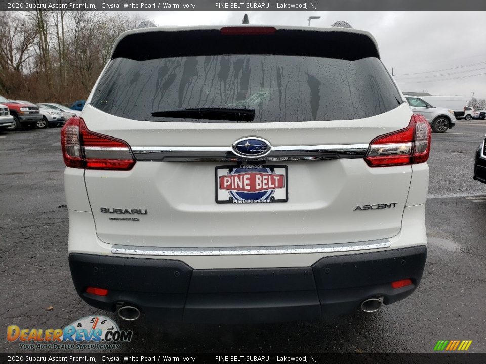2020 Subaru Ascent Premium Crystal White Pearl / Warm Ivory Photo #5