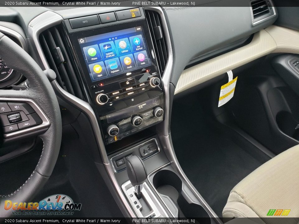 2020 Subaru Ascent Premium Crystal White Pearl / Warm Ivory Photo #10