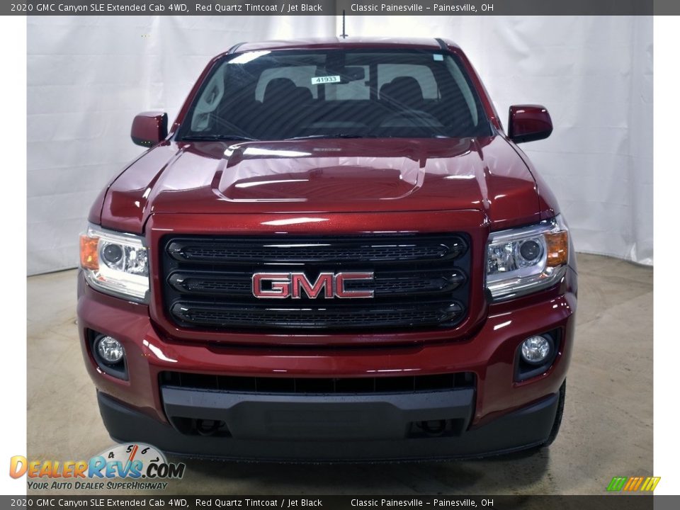 2020 GMC Canyon SLE Extended Cab 4WD Red Quartz Tintcoat / Jet Black Photo #9