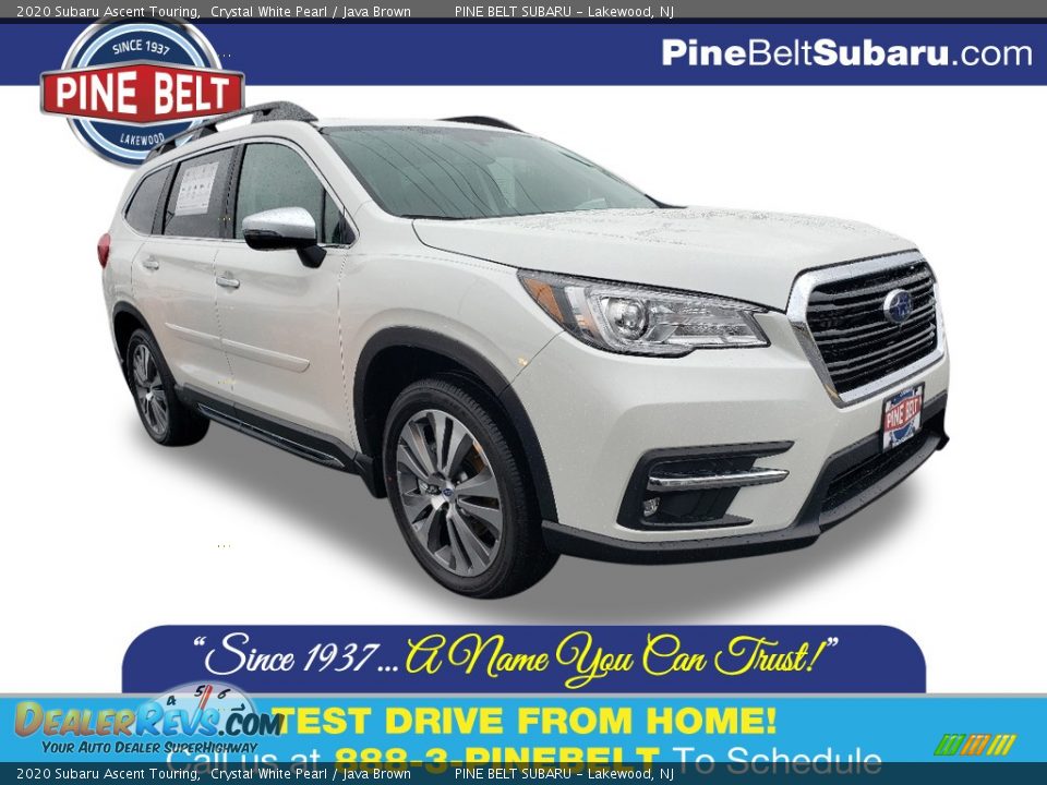 2020 Subaru Ascent Touring Crystal White Pearl / Java Brown Photo #1