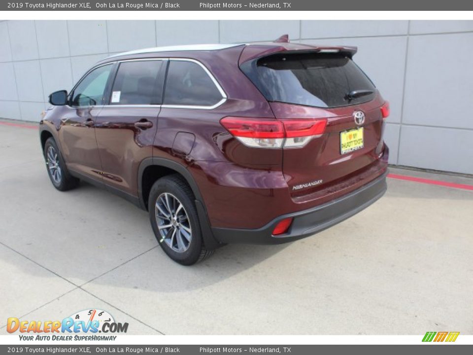 2019 Toyota Highlander XLE Ooh La La Rouge Mica / Black Photo #6