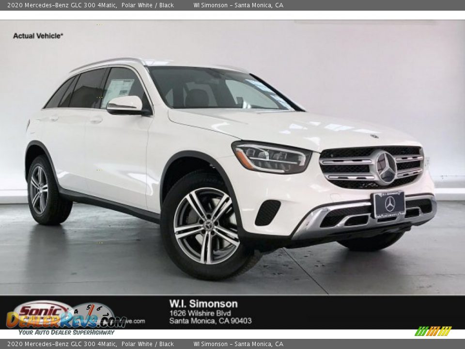 2020 Mercedes-Benz GLC 300 4Matic Polar White / Black Photo #1