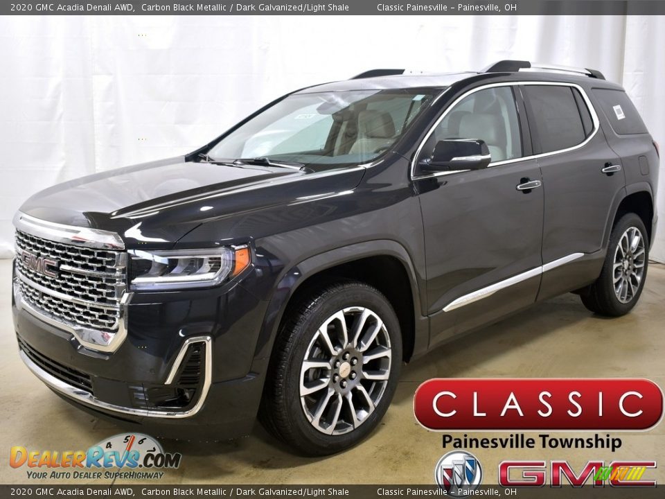 2020 GMC Acadia Denali AWD Carbon Black Metallic / Dark Galvanized/Light Shale Photo #1