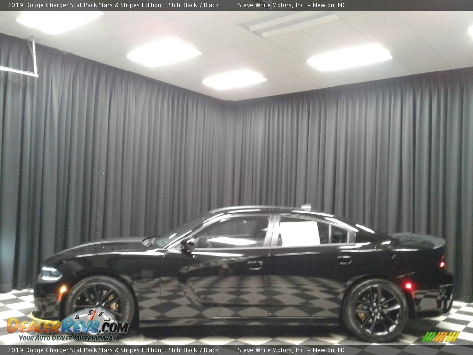 2019 Dodge Charger Scat Pack Stars & Stripes Edition Pitch Black / Black Photo #1