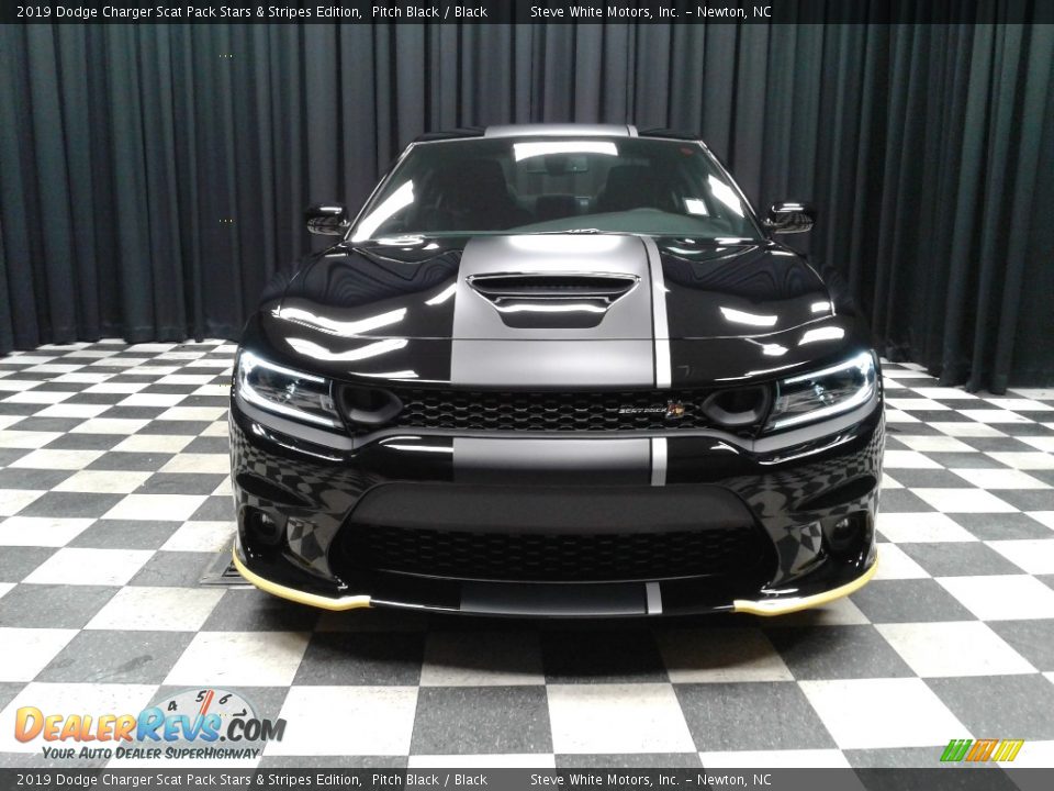 2019 Dodge Charger Scat Pack Stars & Stripes Edition Pitch Black / Black Photo #3