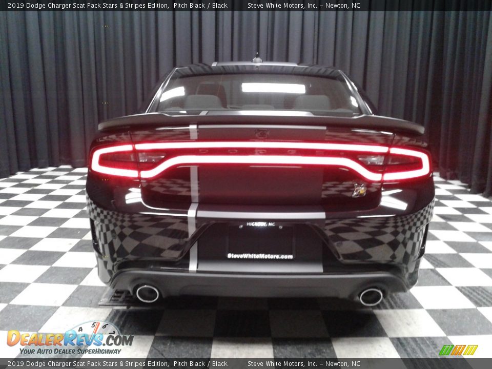 2019 Dodge Charger Scat Pack Stars & Stripes Edition Pitch Black / Black Photo #7