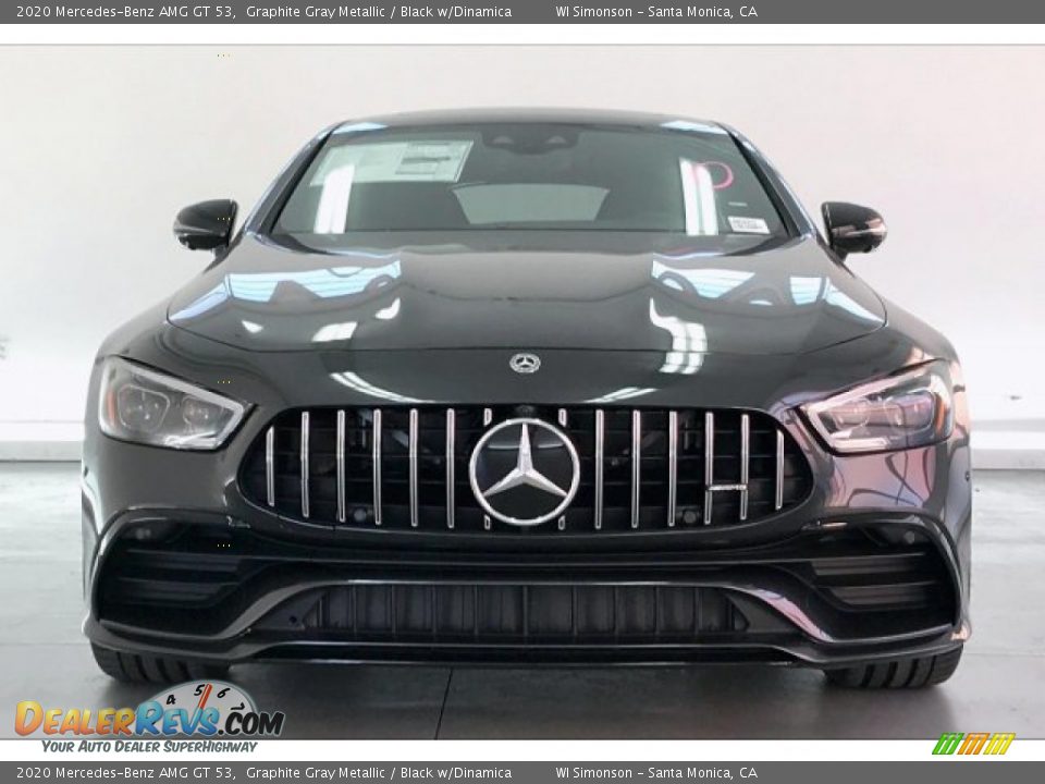 2020 Mercedes-Benz AMG GT 53 Graphite Gray Metallic / Black w/Dinamica Photo #2