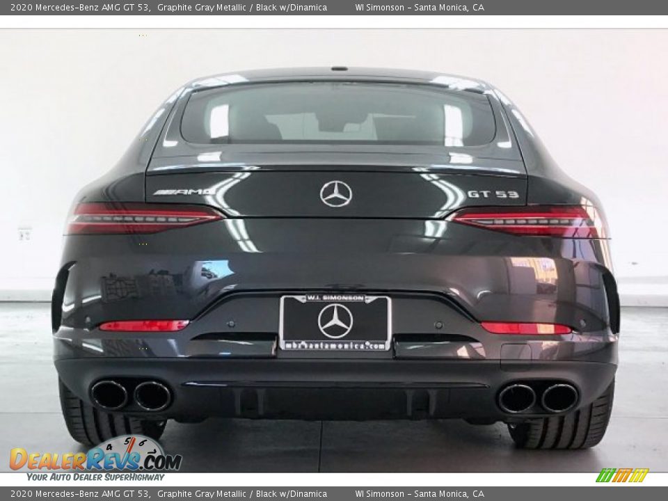 2020 Mercedes-Benz AMG GT 53 Graphite Gray Metallic / Black w/Dinamica Photo #3