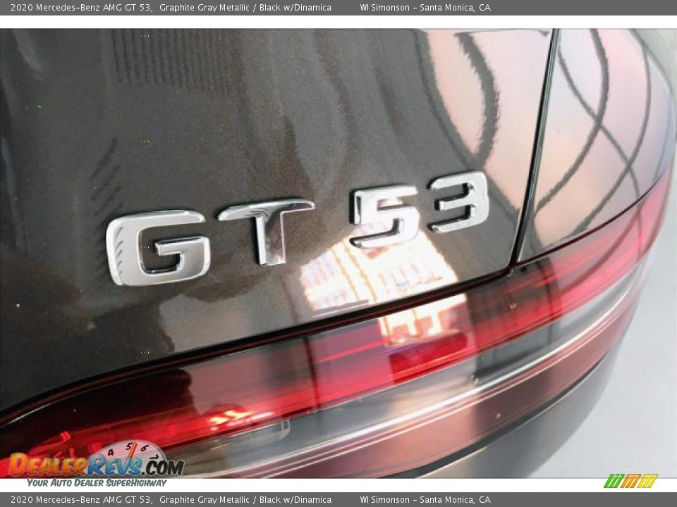 2020 Mercedes-Benz AMG GT 53 Graphite Gray Metallic / Black w/Dinamica Photo #7