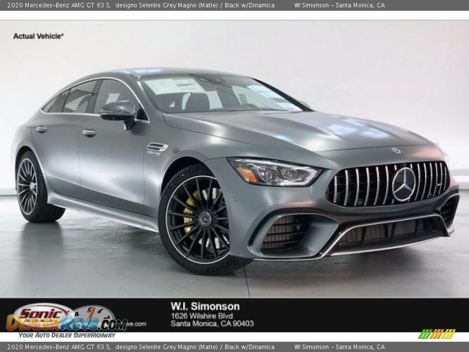 2020 Mercedes-Benz AMG GT 63 S designo Selenite Grey Magno (Matte) / Black w/Dinamica Photo #1