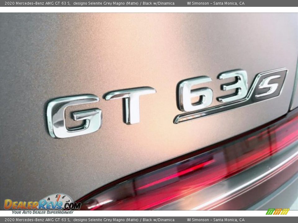 2020 Mercedes-Benz AMG GT 63 S designo Selenite Grey Magno (Matte) / Black w/Dinamica Photo #7