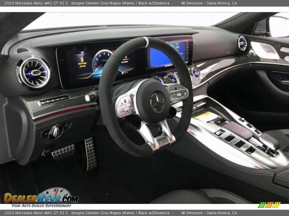 2020 Mercedes-Benz AMG GT 63 S designo Selenite Grey Magno (Matte) / Black w/Dinamica Photo #22