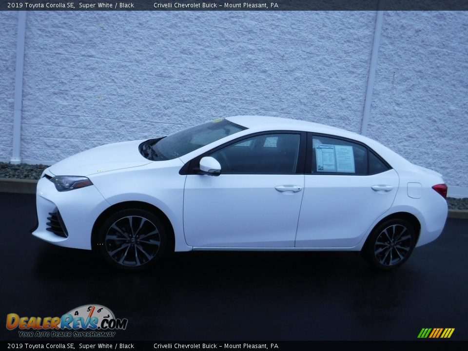 2019 Toyota Corolla SE Super White / Black Photo #2