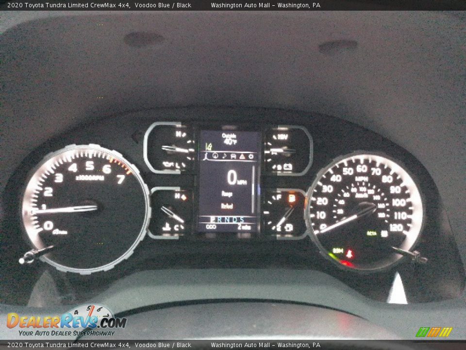 2020 Toyota Tundra Limited CrewMax 4x4 Voodoo Blue / Black Photo #22