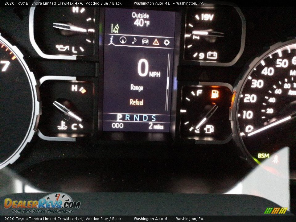 2020 Toyota Tundra Limited CrewMax 4x4 Voodoo Blue / Black Photo #23