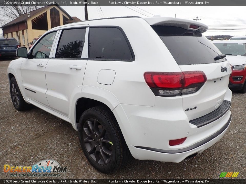 2020 Jeep Grand Cherokee Overland 4x4 Bright White / Black Photo #3