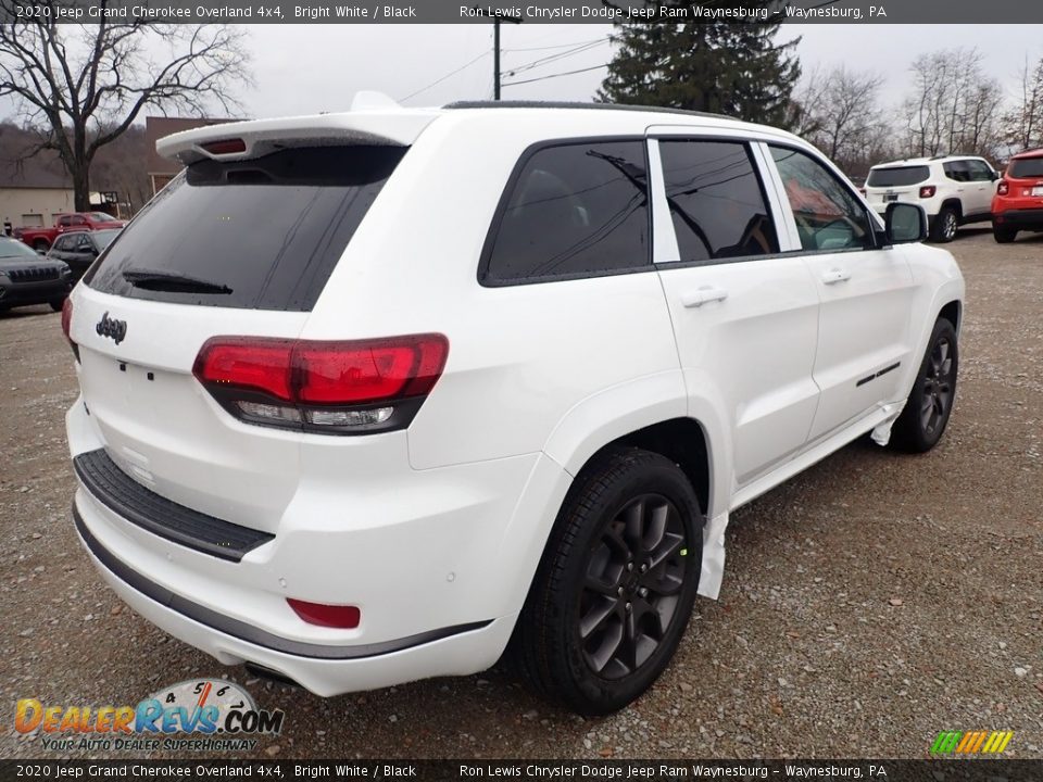 2020 Jeep Grand Cherokee Overland 4x4 Bright White / Black Photo #5