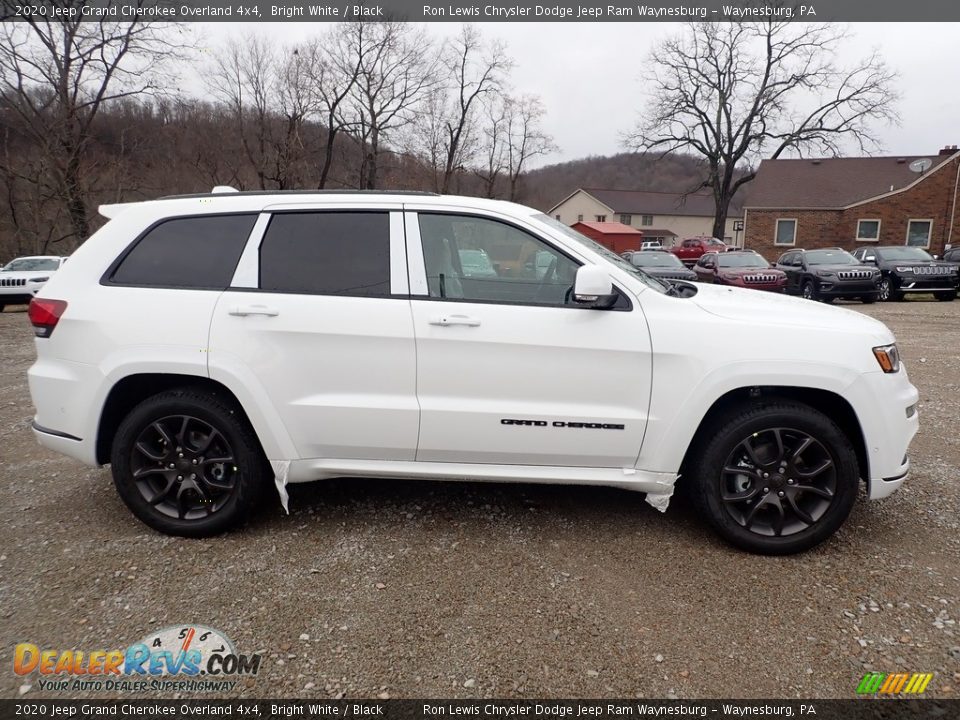 2020 Jeep Grand Cherokee Overland 4x4 Bright White / Black Photo #6