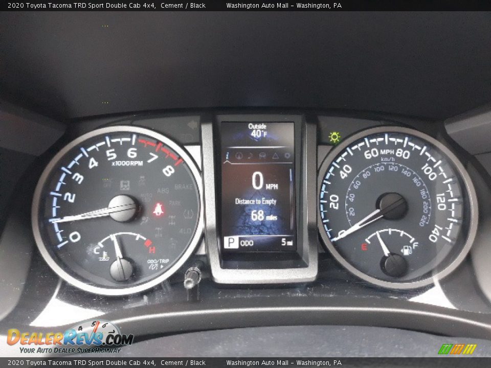 2020 Toyota Tacoma TRD Sport Double Cab 4x4 Gauges Photo #22