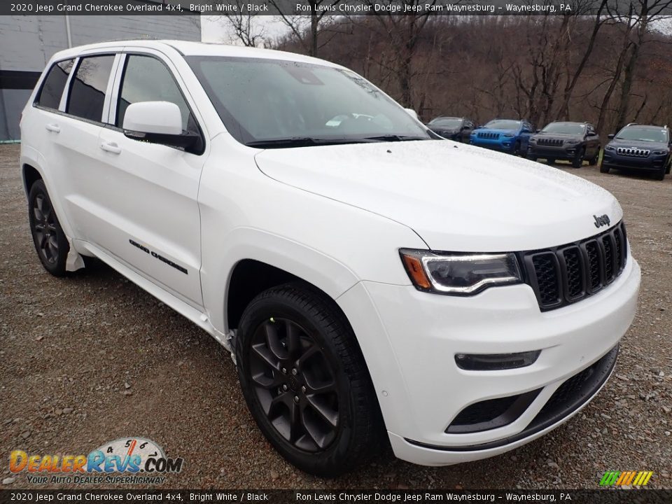 2020 Jeep Grand Cherokee Overland 4x4 Bright White / Black Photo #7