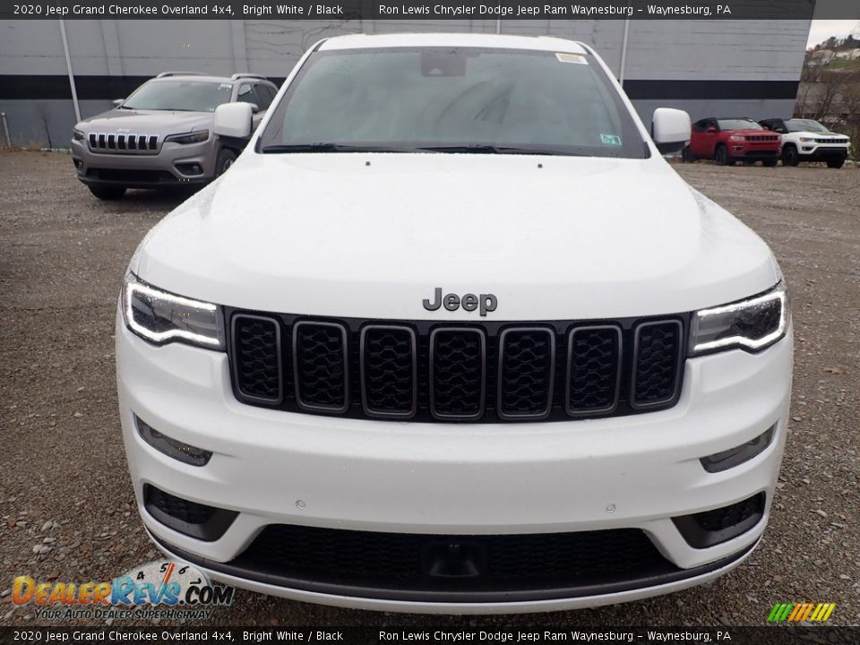 2020 Jeep Grand Cherokee Overland 4x4 Bright White / Black Photo #8