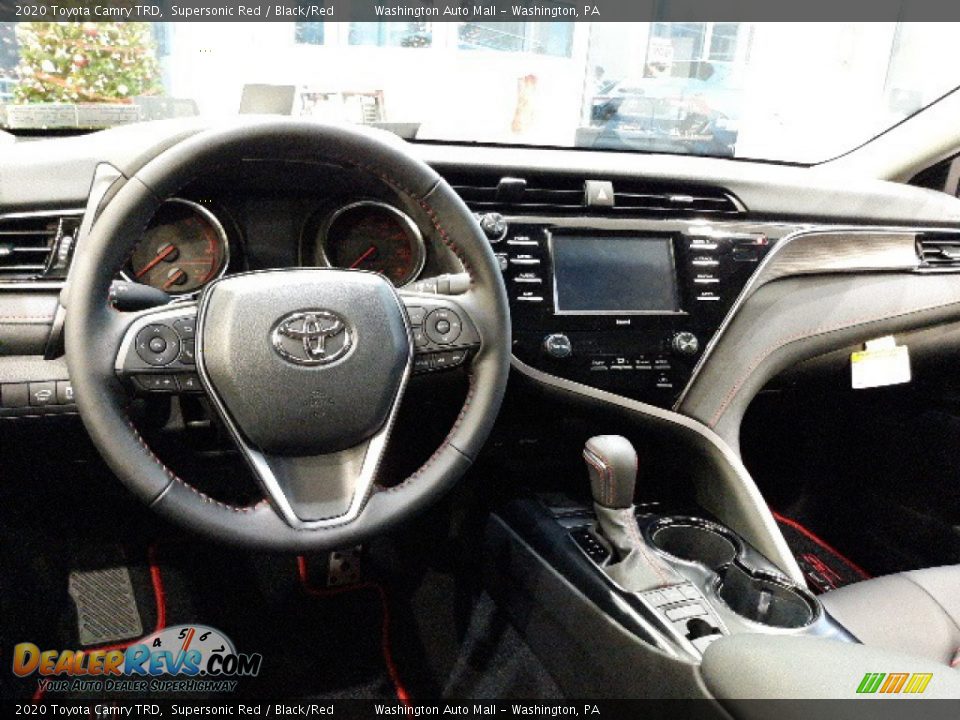 2020 Toyota Camry TRD Supersonic Red / Black/Red Photo #3