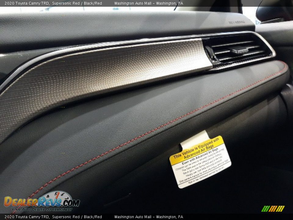 2020 Toyota Camry TRD Supersonic Red / Black/Red Photo #6