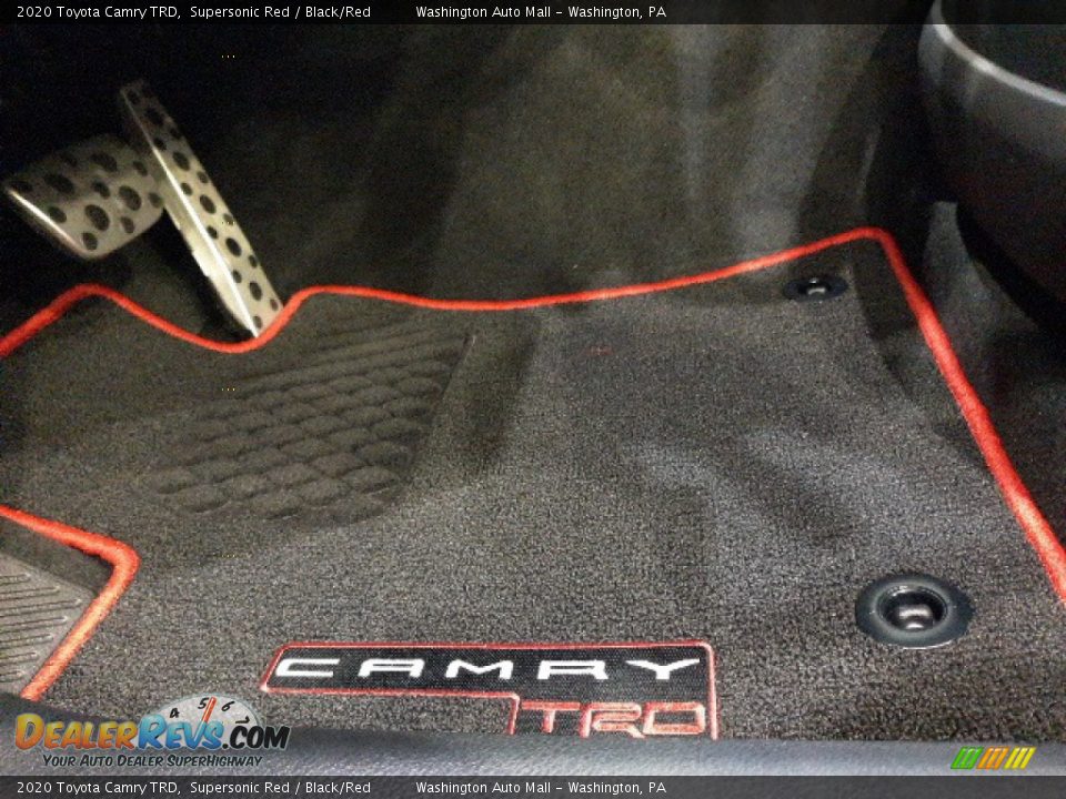 2020 Toyota Camry TRD Supersonic Red / Black/Red Photo #11