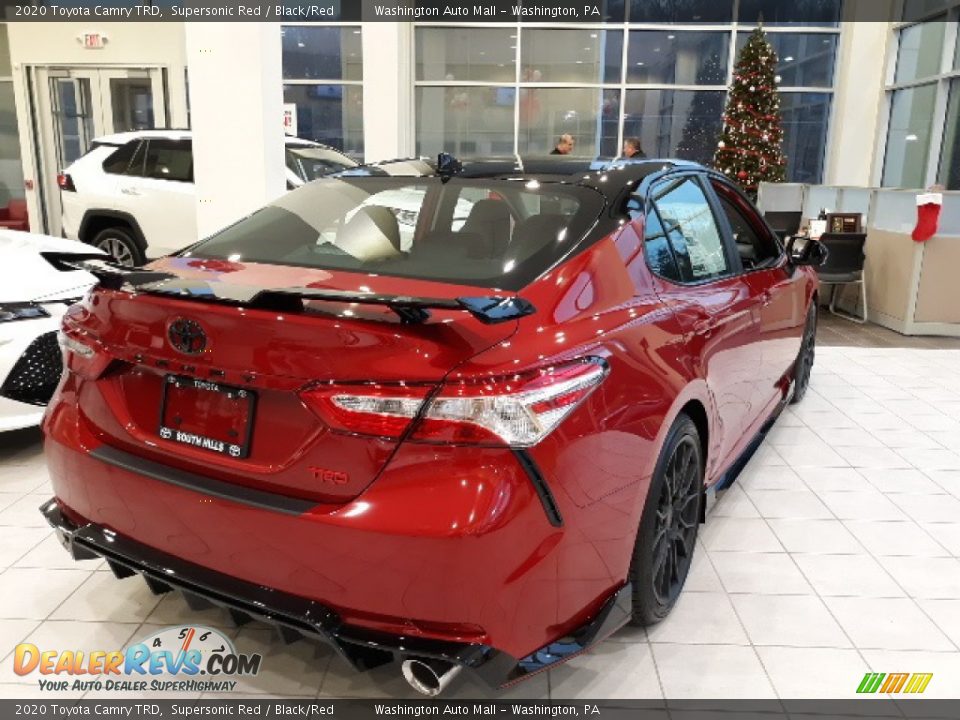 2020 Toyota Camry TRD Supersonic Red / Black/Red Photo #15