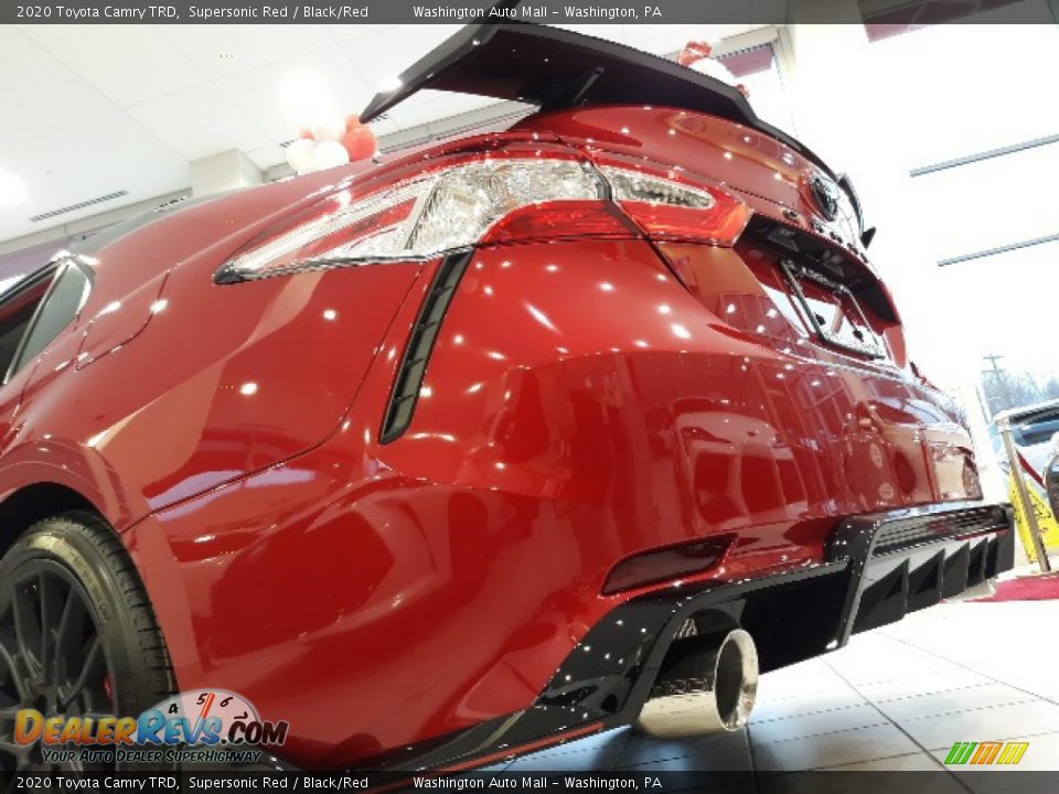 2020 Toyota Camry TRD Supersonic Red / Black/Red Photo #16